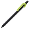 SNAKE, ручка шариковая, светло-зеленый, черный корпус, металл, светло-зеленый, черный, металл