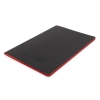 Блокнот в мягкой обложке из PU с цветным срезом, красный, polyurethane; бумага