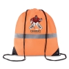 Рюкзак светоотражающий, неоновый оранжевый цвет, полиэстер