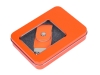 Металлическая упаковка для флешки, оранжевый, металл
