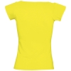 Футболка женская Melrose 150 с глубоким вырезом, лимонно-желтая, желтый, хлопок