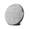 Bluetooth колонка FABRIC BASS круглая, черный, серый, пластик