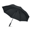 Зонт антиштормовой 27 дюймов, черный, полиэстер