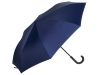 Зонт-трость наоборот «Inversa», синий, полиэстер, soft touch