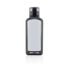 Квадратная вакуумная бутылка для воды, черный, tritan; силикон
