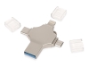 USB-флешка 3.0 на 32 Гб 4-в-1 «Ultra», серебристый, металл