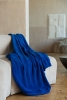 Плед Plush, синий, синий, полиэстер 100%, 240 г/м², длинноворсовый флис