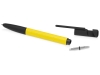 Ручка-стилус пластиковая шариковая «Multy», черный, желтый, пластик