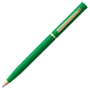 Ручка шариковая Euro Gold, зеленая, зеленый, пластик; металл