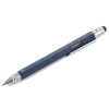 Ручка шариковая Construction, мультиинструмент, синяя, синий, металл