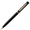 Ручка шариковая Euro Gold, черная, черный, пластик; металл