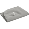 Надувная подушка под шею в чехле Sleep, серая, серый, пвх, флокированный