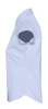 Рубашка женская с коротким рукавом Excess, голубая, голубой, хлопок 97%; эластан 3%, плотность 140 г/м²; поплин стрейч