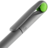 Ручка шариковая Prodir DS1 TMM Dot, серая с ярко-зеленым, зеленый, серый, пластик