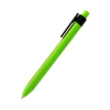 Ручка пластиковая с текстильной вставкой Kan, зеленая, зеленый