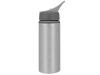 Бутылка для воды «Rino», серый, серебристый, пластик, алюминий