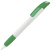 NOVE, ручка шариковая с грипом, зеленый/белый, пластик, зеленый, белый, пластик, прорезиненная поверхность
