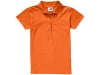 Рубашка поло "First" женская, оранжевый, хлопок