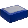 Коробка с окном InSight, синяя, синий, картон; пвх