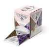 Зеленый чай с саган-дайля и лавандой в индивидуальном саше конверте, 15 пакетиков, белый, розовый, чай