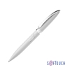 Ручка шариковая "Rocket", покрытие soft touch, белый, металл/soft touch