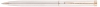 Ручка шариковая Pierre Cardin GAMME с кристаллом. Цвет - бежевый. Упаковка Е, бежевый, нержавеющая сталь, ювелирная латунь