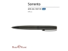 Ручка металлическая шариковая «Sorento», черный, металл, silk-touch