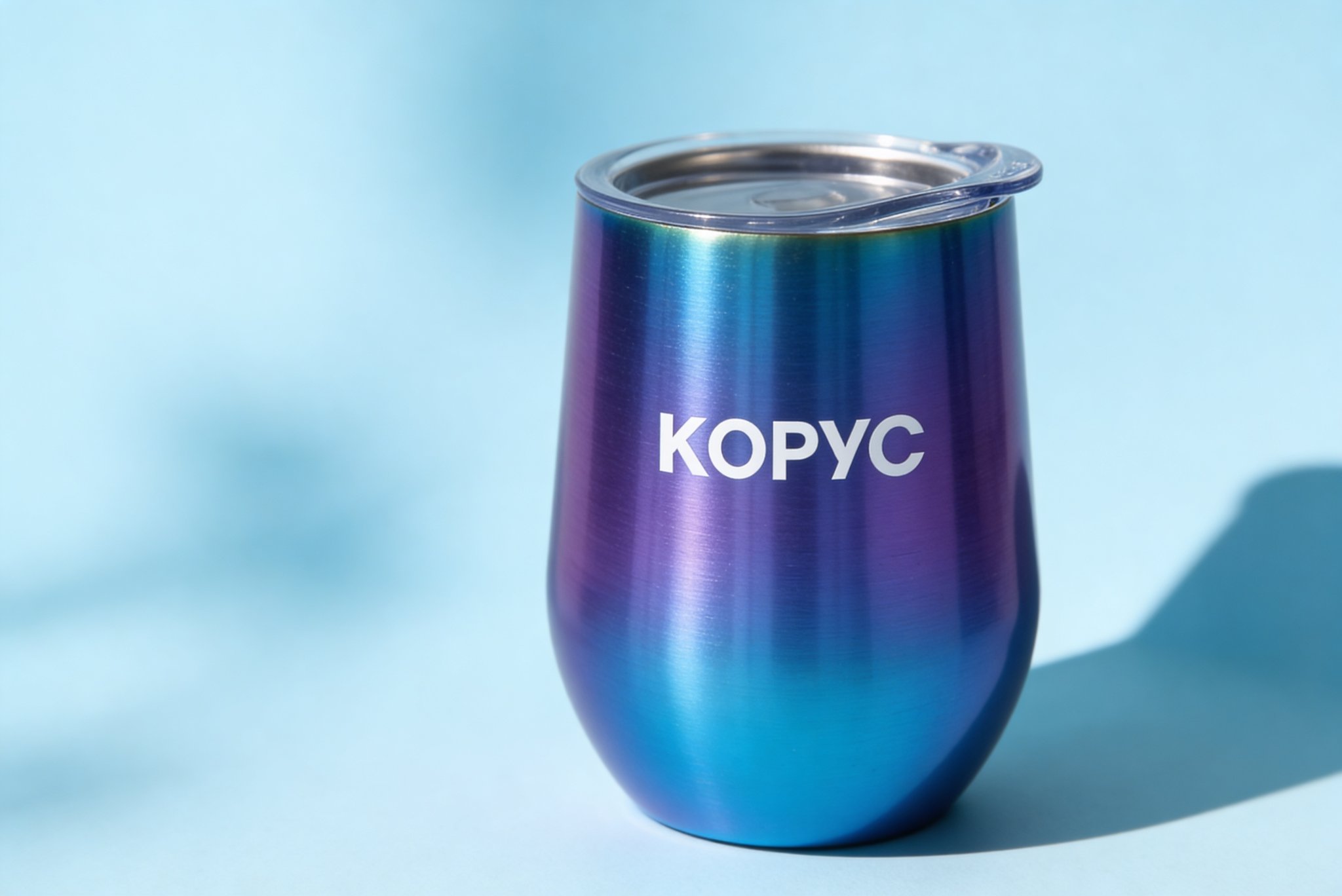 Термостакан КОРУС Консалтинг с голографической поверхностью