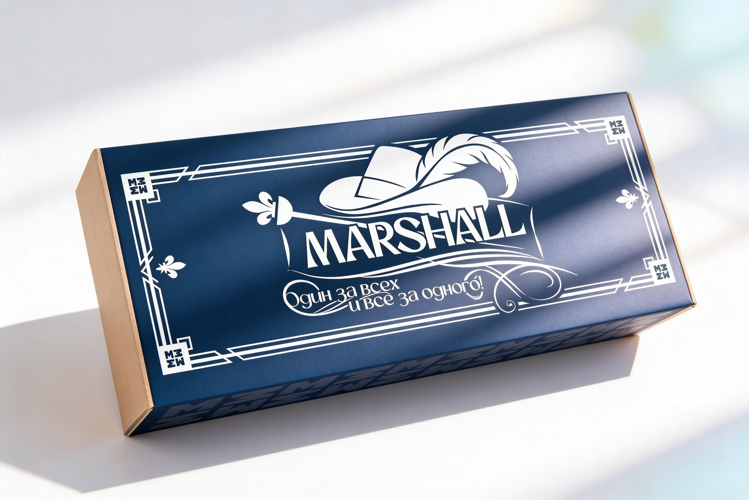 Подарочная коробка MARSHALL с печатным шубером